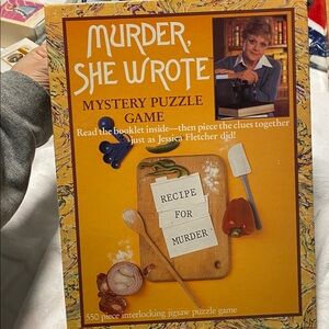 Murder, She Wrote Mystery Puzzle Game recipe for murder